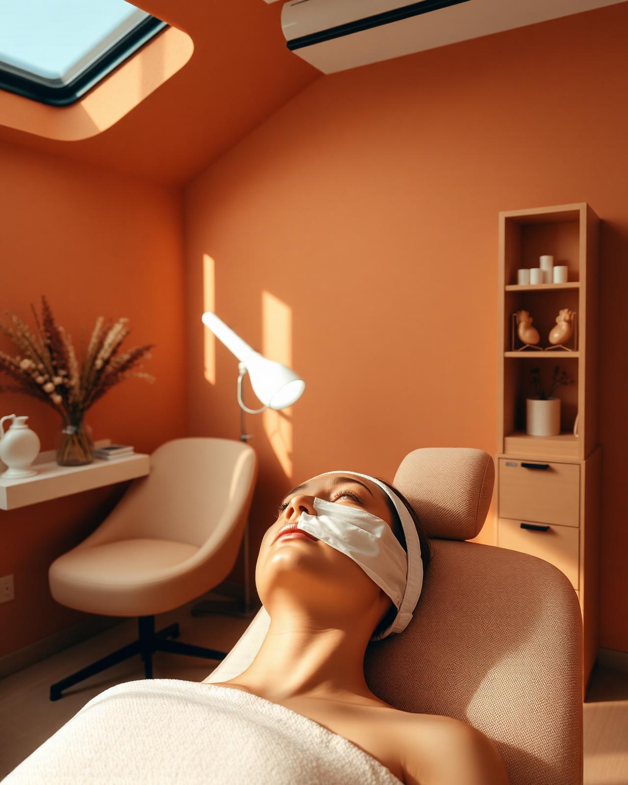 Interior de clínica estética moderna